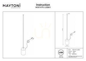 FLOW floor lamp MOD147FL-L20BK1 Maytoni small 7