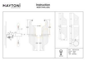 Wall lamp FRAME MOD174WL-02G Maytoni small 10