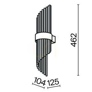 Wall lamp FRAME MOD174WL-02G Maytoni small 13