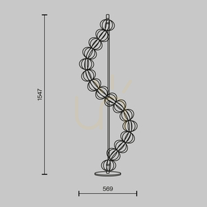 GOLDEN CAGE floor lamp MOD216FL-L38G3K Maytoni small 9