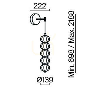GOLDEN CAGE MOD216WL-L10G3K wall lamp Maytoni small 12