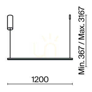 HALO pendant lamp MOD246PL-L24BSK Maytoni small 8
