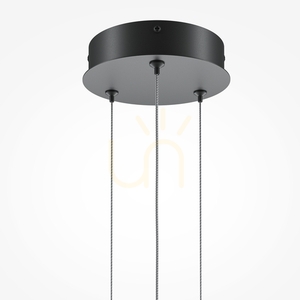 HALO LED pendant 40W 3000/4000K silicone shade black 143 cm MOD247PL-L49BK Maytoni small 4