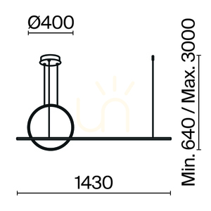 HALO LED pendant 40W 3000/4000K silicone shade black 143 cm MOD247PL-L49BK Maytoni small 9