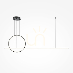 HALO LED pendant 40W 3000/4000K silicone shade black 143 cm MOD247PL-L49BK Maytoni small 0