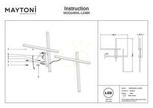 HALO wall lamp MOD248WL-L24BK Maytoni small 6
