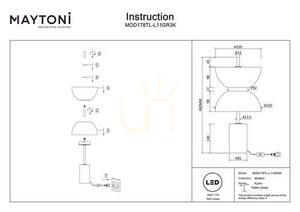 KYOTO table lamp MOD178TL-L11GR3K Maytoni small 12