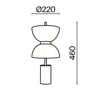KYOTO table lamp MOD178TL-L11GR3K Maytoni small 14