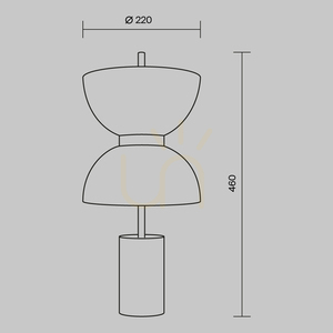 KYOTO MOD178TL-L11W3K table lamp Maytoni small 8