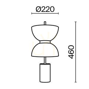 KYOTO MOD178TL-L11W3K table lamp Maytoni small 9