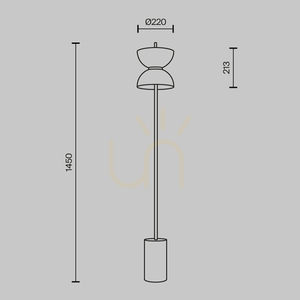 KYOTO MOD178FL-L11G3K floor lamp Maytoni small 10