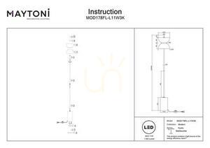 KYOTO MOD178FL-L11W3K floor lamp Maytoni small 5