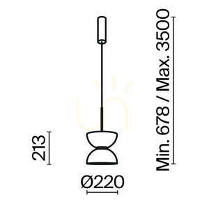 KYOTO pendant lamp MOD178PL-L11G3K Maytoni small 8