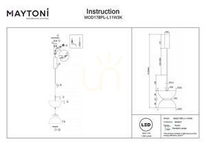 KYOTO pendant lamp MOD178PL-L11W3K Maytoni small 6