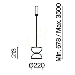 KYOTO pendant lamp MOD178PL-L11W3K Maytoni small 8