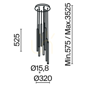 LIGHT STICK pendant lamp MOD236PL-L54B3K Maytoni small 11