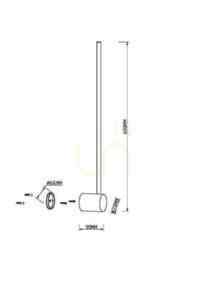 LIGHT STICK wall lamp MOD237WL-L6BS3K Maytoni small 1