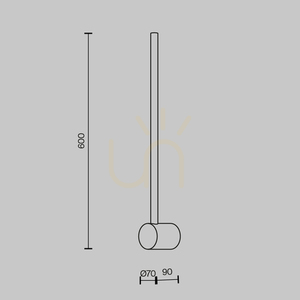 LIGHT STICK wall lamp MOD237WL-L6BS3K Maytoni small 6