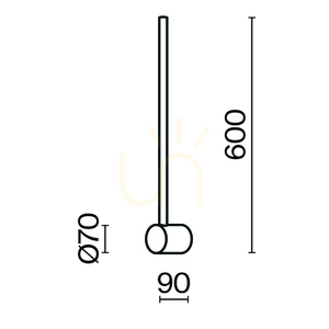 LIGHT STICK wall lamp MOD237WL-L6BS3K Maytoni small 7