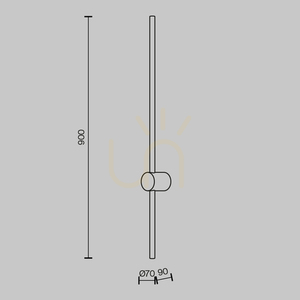 LIGHT STICK wall lamp MOD237WL-L11BS3K Maytoni small 7