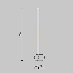 LIGHT STICK wall lamp MOD237WL-L6B3K Maytoni small 6