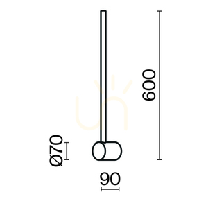 LIGHT STICK wall lamp MOD237WL-L6B3K Maytoni small 7