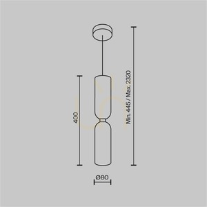 MEMORY pendant lamp MOD177PL-01G Maytoni small 10
