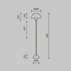 MEMORY MOD177FL-01B floor lamp Maytoni small 11