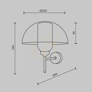 MEMORY wall lamp MOD177WL-01B Maytoni small 10
