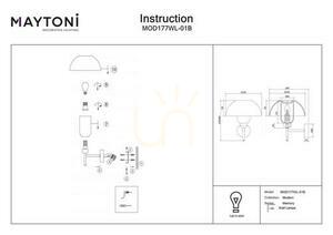 MEMORY wall lamp MOD177WL-01B Maytoni small 9