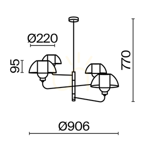 MEMORY pendant lamp MOD177PL-04B Maytoni small 12