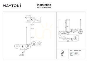 MIRACLE pendant lamp MOD207PL-05BS Maytoni small 5