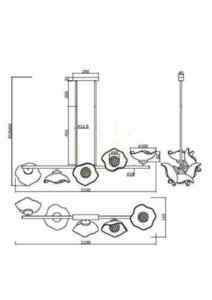 MIRACLE pendant lamp MOD207PL-05BS Maytoni small 6