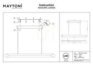 MOTION pendant lamp MOD276PL-L40W3K Maytoni small 7