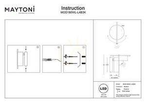 NUANCE MOD180WL-L4B3K wall lamp Maytoni small 8