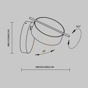 NUANCE MOD180WL-L4B3K1 wall lamp Maytoni small 8