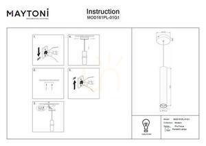 PRO FOCUS pendant lamp MOD161PL-01G1 Maytoni small 10