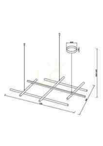 RADIANCE pendant lamp MOD278PL-L86G3K Maytoni small 10