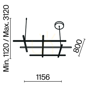 RADIANCE pendant lamp MOD278PL-L86G3K Maytoni small 12