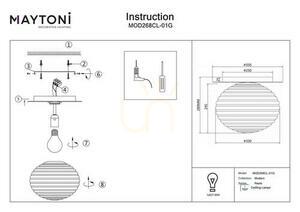 Plafond REELS MOD268CL-01G Maytoni small 4