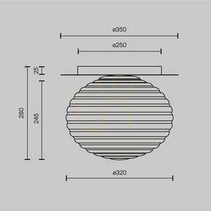 Plafond REELS MOD268CL-01G Maytoni small 6