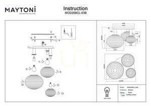Plafond REELS MOD268CL-03B Maytoni small 5