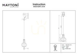 ROOTS pendant lamp MOD193PL-01W Maytoni small 5