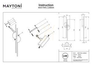 SKYLINE wall lamp MOD179WL-L22BS4K Maytoni small 9