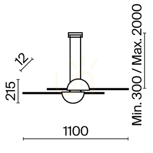 SKYLINE pendant lamp MOD179PL-L26W4K Maytoni small 12