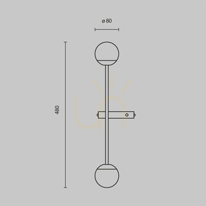 TOUCH wall lamp MOD285WL-L10B3K Maytoni small 12