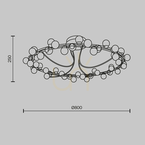 Plafond TESSARA MOD081CL-L48G3K Maytoni small 9