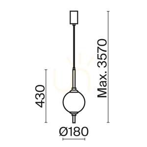 THE SIXTH SENSE pendant lamp Z020PL-L6BS3K Maytoni small 10