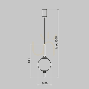 THE SIXTH SENSE pendant lamp Z020PL-L6B3K Maytoni small 7