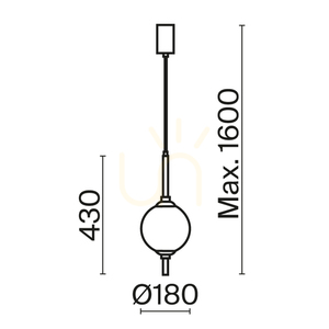 THE SIXTH SENSE pendant lamp Z020PL-L6B3K Maytoni small 8